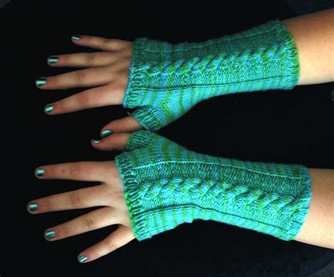Knitted Wrist Warmers Free Pattern Web This Pattern Is Available For