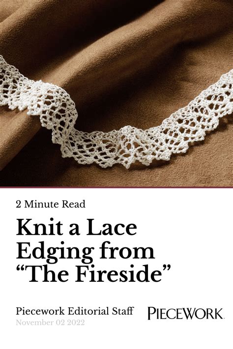 Knitted lace edging patterns free.  Simple instructions perfect for beginners an...