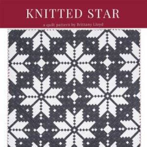 Knitted star quilt kit. loandbeholdstitchery.  PATTERN NOT INCLUDED.  Us...