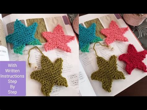 Knitted star tutorial.  Marmalade uses a Iron Craft Challenge #24 – Knit Star Ornament...