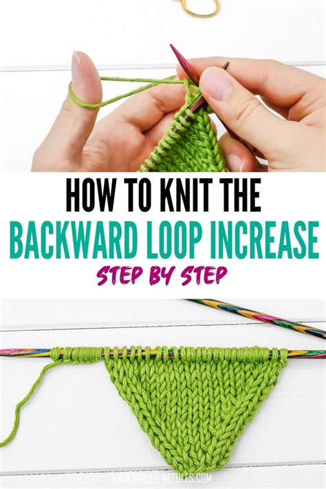 Knitting Backward Loop Increase