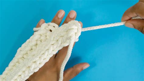 Knitting with your Fingers Easy Tutorial for Beginners by HandiWorks