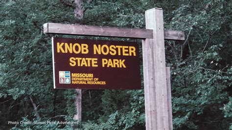 Knob noster state park. Go camping. Reserve a lodging unit. Go hiking. Go bicycling. Go swimming. Go fishing. Take a historic site tour. Browse all activities. 