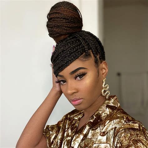Knotless braids bun with swoop. Bobbed Fulani Braids. Fulani braids have been gracing red carpets a lot recently, but the style—named for the Fulani people of West Africa—has been worn for hundreds of years. Bobbed ends are ... 