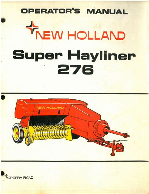 Knotting manual for hayliner 276 new holland. - Honda em 3500 s generator repair manual.