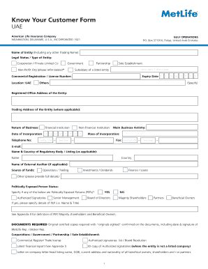 Know Your Customer Forms: A Comprehensive Overview