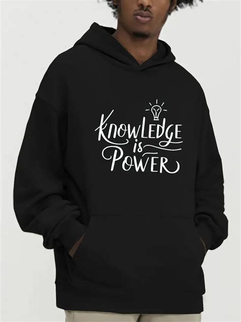 Knowledge Is Power HOODIE SR - Pinterest