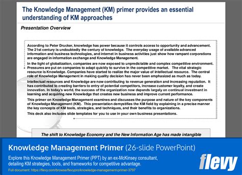 Knowledge Management Primer