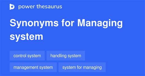 Knowledge Management Systems synonyms - Power Thesaurus