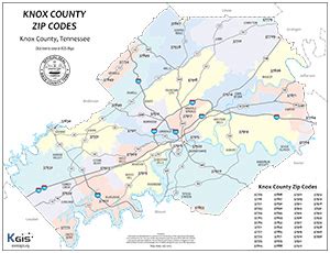 Knox County Tn Zip Code Map