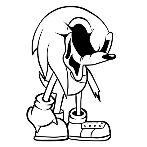Knuckles Exe Coloring Pages Coloring Pages