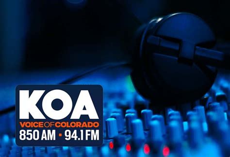 KOA NewsRadio 850 AM - Denver, CO. KOA NewsRadio - Denver KOA 850 AM; Golden/Denver K231BQ 94.1 FM; Boulder K231AA 94.1 FM..