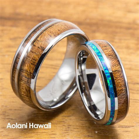 Koa Wood Wedding Band