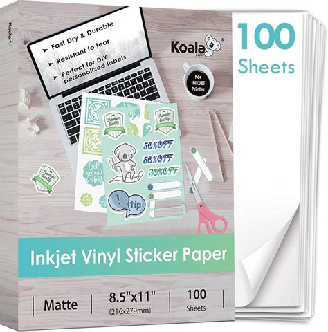 Koala Printable Vinyl Sticker Paper