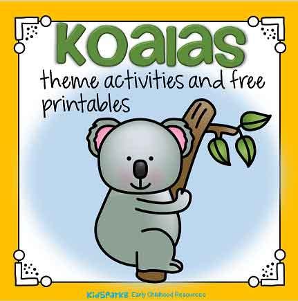 Koalas Theme Activities and Printables for Preschool - KIDSPARKZ