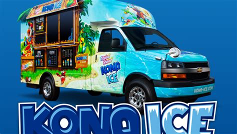 Koana ice truck. Kona Ice is the largest food truck company in the world! Our franchise offers a recognized brand, a proven business model, low startup costs, mobility for reaching diverse customers, seasonal appeal, community involvement, and ongoing support and training. 
