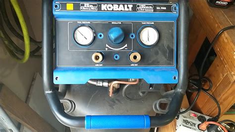 Does a Kobalt air compressor have a reset button on it? Yes