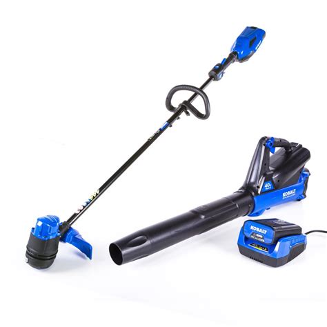Kobalt battery powered weed eater. High performance Kobalt 40-volt li-ion battery delivers fade-free power with no memory loss after charging. Compatible with the Kobalt 40-volt max team - 1 battery system for 24+ lawn care tools. Fuel gauge provides an easy check on available power level 