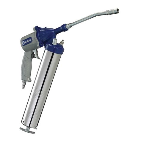 12-Volt Model 1244. The original 12-volt PowerLuber grease gun is powerful, generating up to 6000 psi of operating pressure. The battery recharges in only one hour and lasts long enough to dispense as much as 3 tubes of grease. It's perfect for hard to reach fittings and relieves worker fatigue while speeding up routine lubrication tasks..