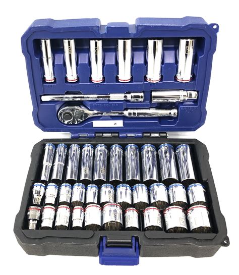 Kobalt socket set. Spyder 3-Piece 1/4-in; 3/8-in; 1/2-in to 1/4-in Impact Socket Adapter Set. Spyder socket adapters are impact rated for demanding high torque 1/4-inch impacting applications. Drive 1/4, 3/8 and 1/2-in sockets with the power of your impacting driver or … 