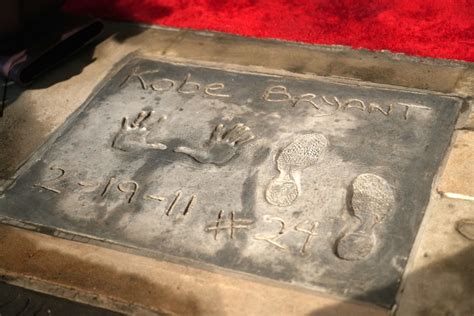 Kobe Bryant’s handprints unveiled at Hollywood’s Chinese Theatre