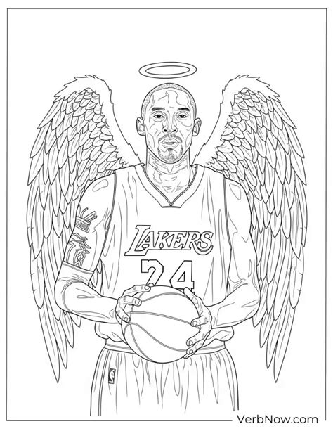 Kobe Bryant Coloring Shee