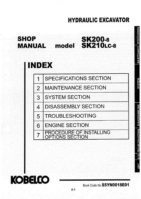 Kobelco excavator sk200 8 sk210lc 8 service workshop repair manual. - 2012 camry se repair manual cd.