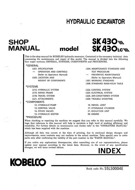 Kobelco excavator sk480 shop workshop service repair manual. - Ati study guide for the predictor.