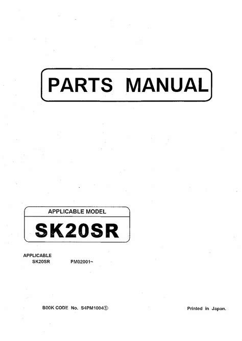 Kobelco sk20sr hydraulic excavators engine parts manual pm02001 s4pm1004 9312. - Canon eos rebel xt manual english.