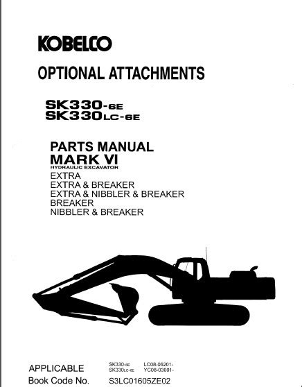 Kobelco sk330 6e sk330lc 6e hydraulikbagger optionale anbaugeräte teile handbuch s3lc01605ze02. - O mistério da estrada de sintra.
