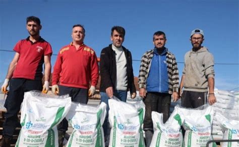 Kocaeli'de çiftçiye tohum ve gübre desteğis