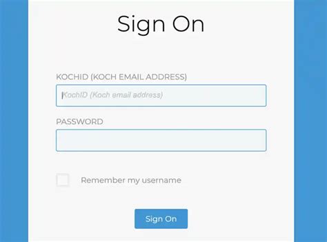 Koch myhr.com login. Sign On. Sign On. KochID (Koch email address) ! Please fill out this field. Password. 