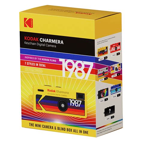 Kodak charmera keychain digital camera.  Each blind box contains a micro keycha...