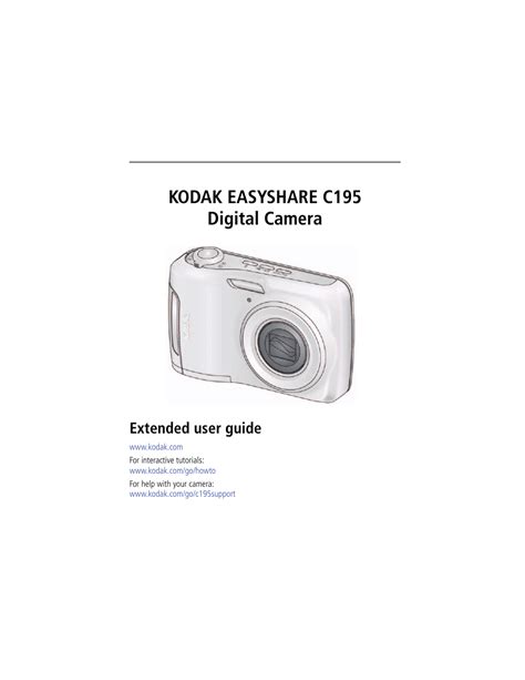 Kodak easyshare c195 digital camera user manual. - Acordos e vreacoes da camara de braga nos dois ultimos anos do senhorio de d. frei bartolomeu dos martires (1580/1582).