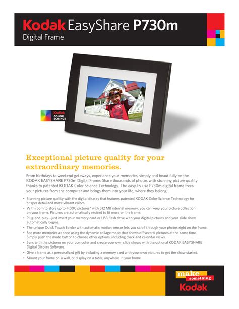Kodak easyshare p730 digital picture frame manual. - Guide to the royal arch chapter.