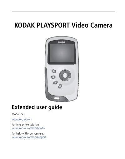 Kodak mini video camera user guide. - Texan reloading manual for fw model.
