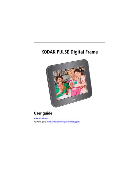 Kodak pulse digital frame manual de instrucciones. - Mein guter vater: mein leben mit seiner vergangenheit.