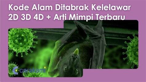 Kode alam ditabrak kelelawar togel. Slot deposit xl tanpa.