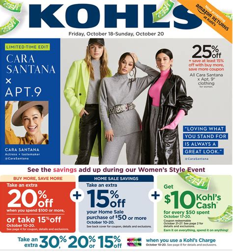 Valid 01/05 - 01/11/2022 Whether you are shopping for a Christmas tree for the festive season or your children&rsquo;s shoes are looking worn out for school and you want to get quality ones, Kohl&rsquo;s superstore got you covered. Kohl&rsquo;s current catalog radiates with thousands of special offers. When it comes to grabbing remarkable Clothing, footwear, bedding, furniture, decor, jewelry ...