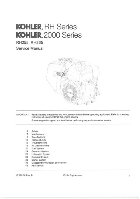 Kohler 2000 series rh 255 rh265 service repair manual. - Disney infinity 2 0 game guide.