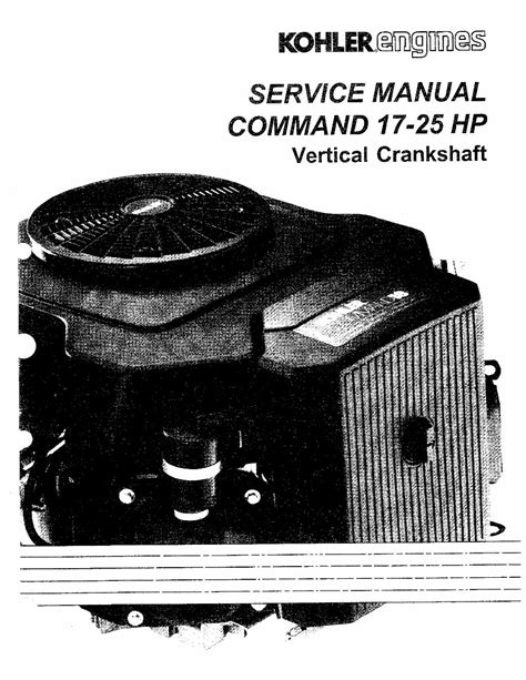 Kohler command 17 25 hp repair service manual vertical crankshaft. - Credit derivatives synthetic structures a guide to instruments and applicatio.