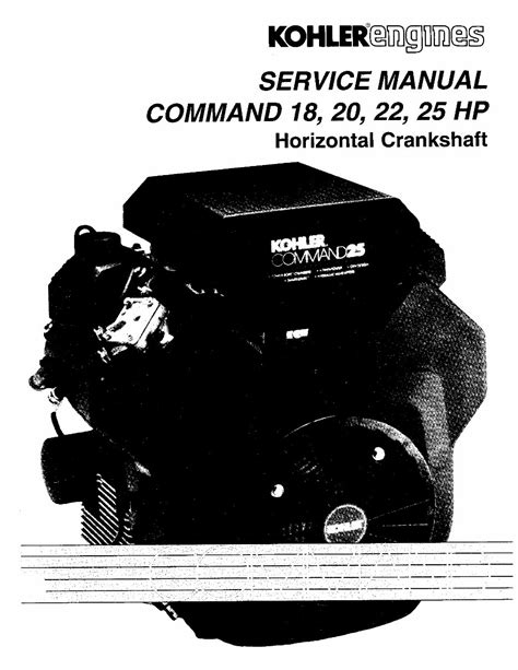 Kohler command 18hp 20hp 22hp 25hp workshop repair manual. - Bmw 5 series free manual books.