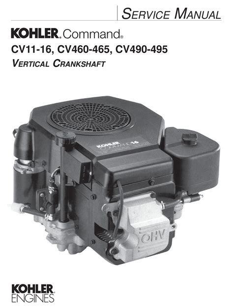 Kohler command cv11 cv16 service repair manual download. - Biz hub 250 manuale della stampante.