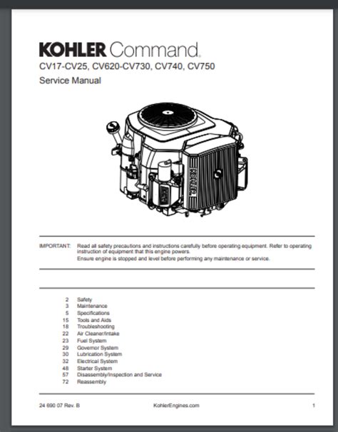 Kohler command cv17 cv18 cv20 cv22 service repair manual. - 2008 acura tl catalytic converter manual.