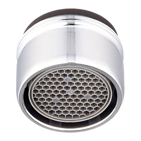 Kohler faucet aerator size. 40141702. Country of Origin. USA (subject to change) Product Description. Threaded faucet aerators and flow restrictors thread onto faucet spouts. They typically consist of a mesh screen within a fitting that attaches to the end of a faucet spout. Aerators mix air into the water stream to reduce water use while maintaining pressure. 