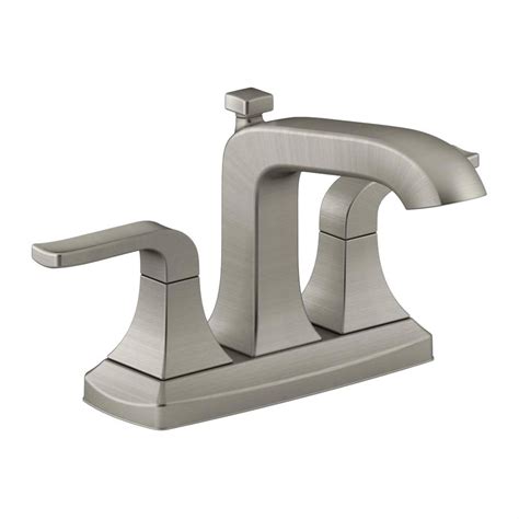 Drawing inspiration from art deco style, the Rubicon faucet blends clean lines with subtle curves for a versatile, contemporary design. ... Choose a KOHLER faucet and count on a lifetime of practical beauty. Highlights. 2 lever handles offer separate control of hot and cold water; 4-7/8 in. (124 mm) spout reach; 1.2 gpm (4.5 lpm) maximum flow .... 