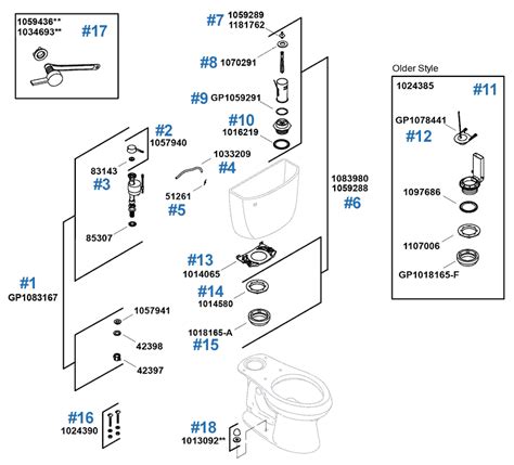 Not sure which model toilet you have? Try looking under the toilet tank lid or inside of the toilet tank. Kohler Toilet Replacement Parts for the Cimarron Series Models # K-3589, K-3609 & K-98977 - Tanks # K-4418 & K-4421 If your existing fill valve stem is GRAY with a small insert, use GP1138930. . 