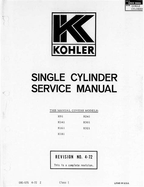 Kohler k series model k321 14hp engine full service repair manual. - Solution manual for visual basic 2010.