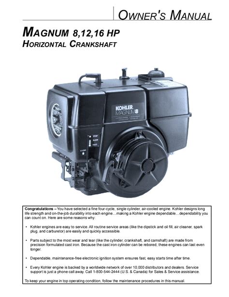 Kohler magnum 12 hp service manual. - 2002 acura rsx manual transmission fluid.