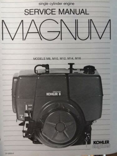 Kohler magnum m8 m10 m12 m14 m16 full service repair manual. - Haese mathematics sl third edition guide.